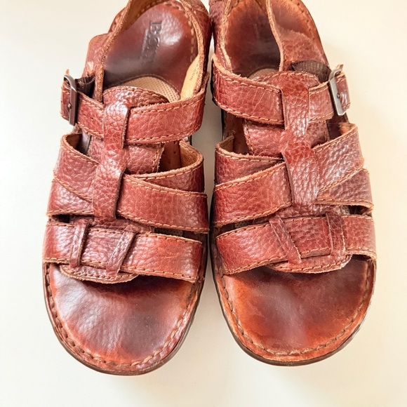 Born Brown Leather Fisherman Sandals - Picture 4 of 6